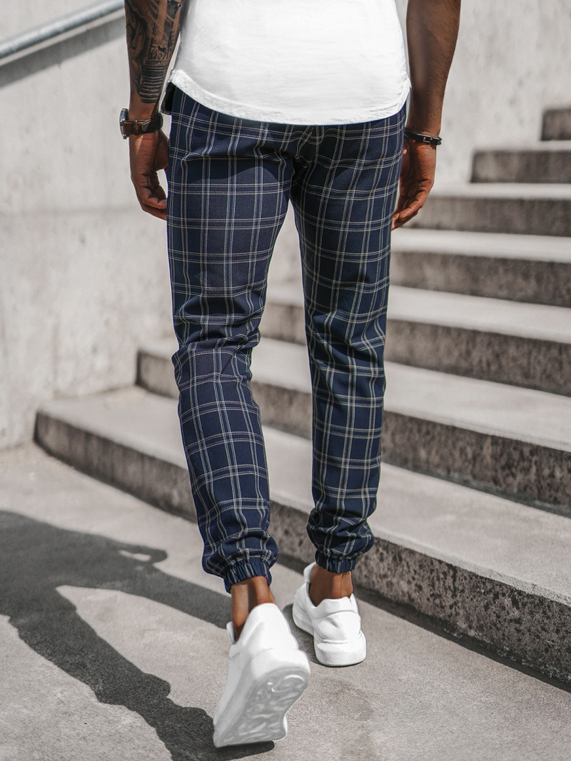 Vīriešu chino bikses tumši zili OZONEE DJ/2288/22Z