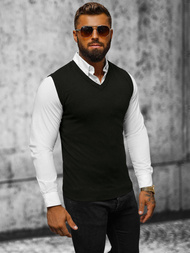 Vīriešu svīteris melns OZONEE NB/MM6005/4Z