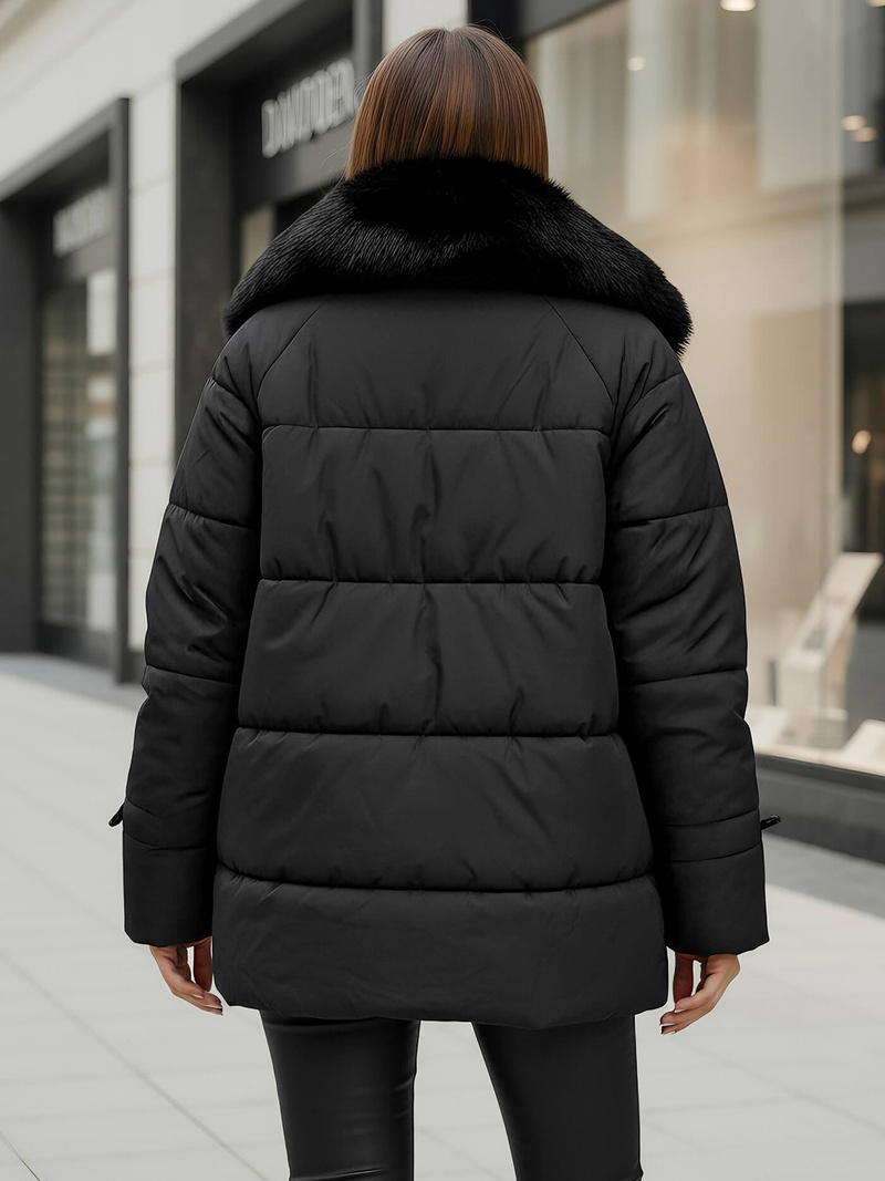 Sieviešu jaka melna OZONEE JS/16M9185/392Z