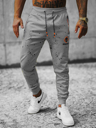 Vīriešu sporta bikses pelēkas OZONEE JS/K10233Z