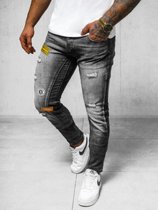 Vīriešu džinsi melni OZONEE NB/MP0047NZ