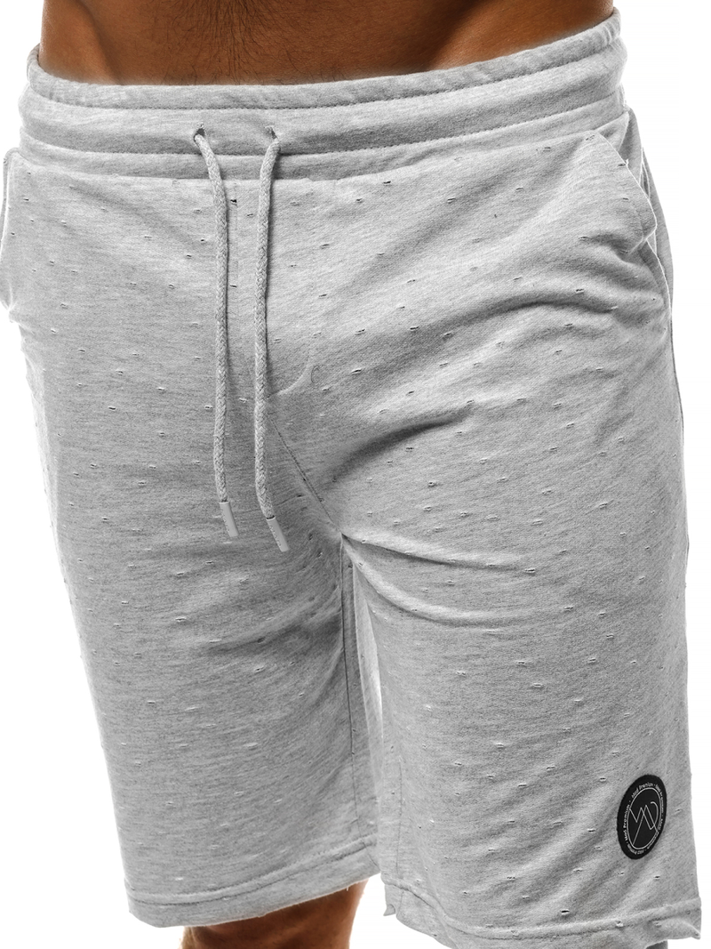 Vīriešu sporta šorti pelēki OZONEE MAD/2923