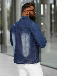 Vīriešu džinsu jaka zila OZONEE NB/MJ525BSZ