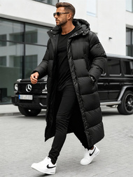 Vīriešu ziemas virsjaka melna OZONEE O/M3202Z