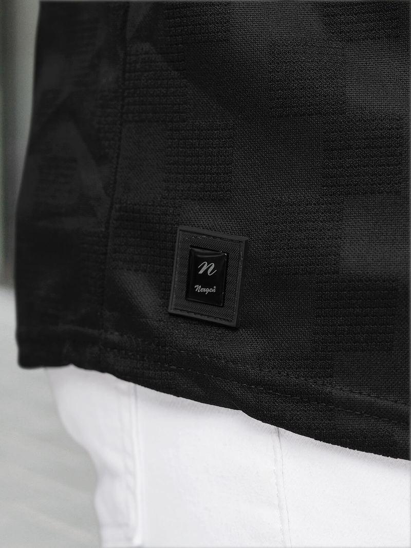 Vīriešu T-krekls Melns OZONEE O/QS11621