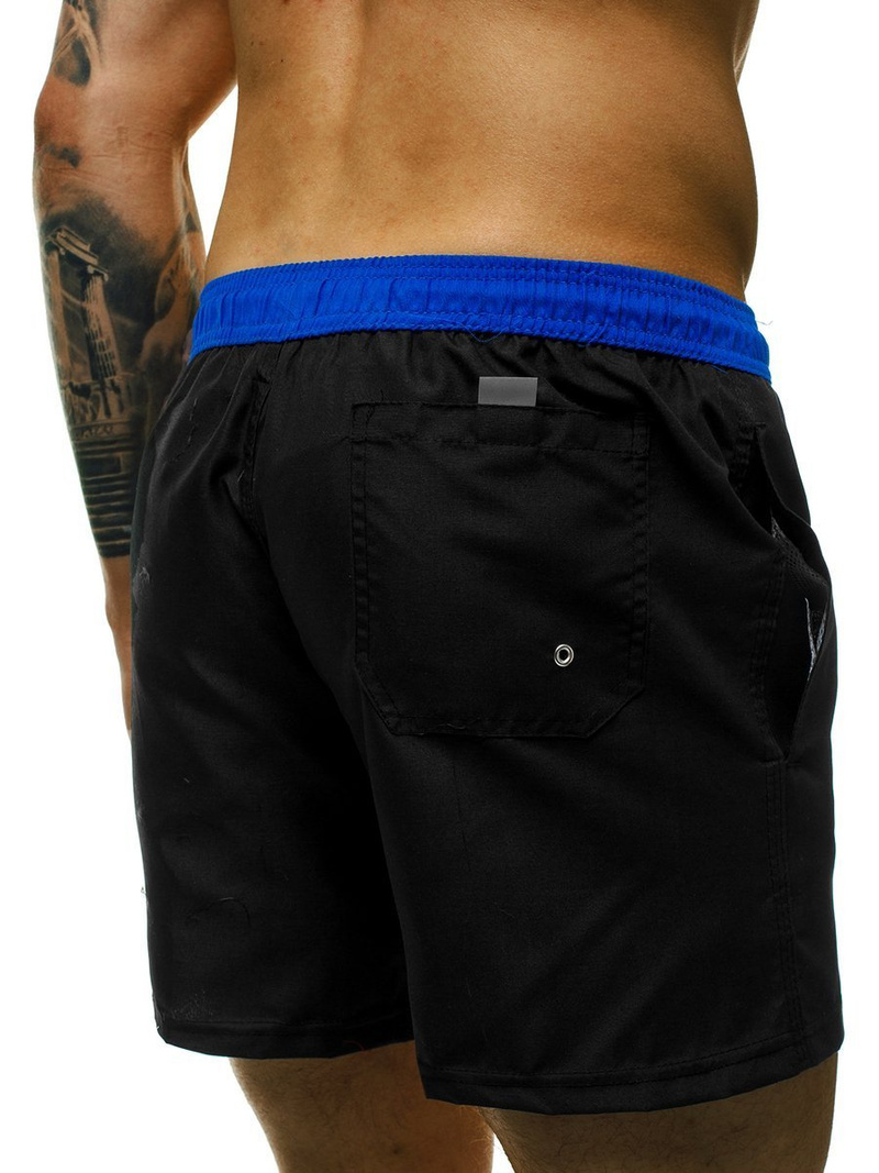 Vīriešu peldbikses melnas-debesu zilas OZONEE ST004-5