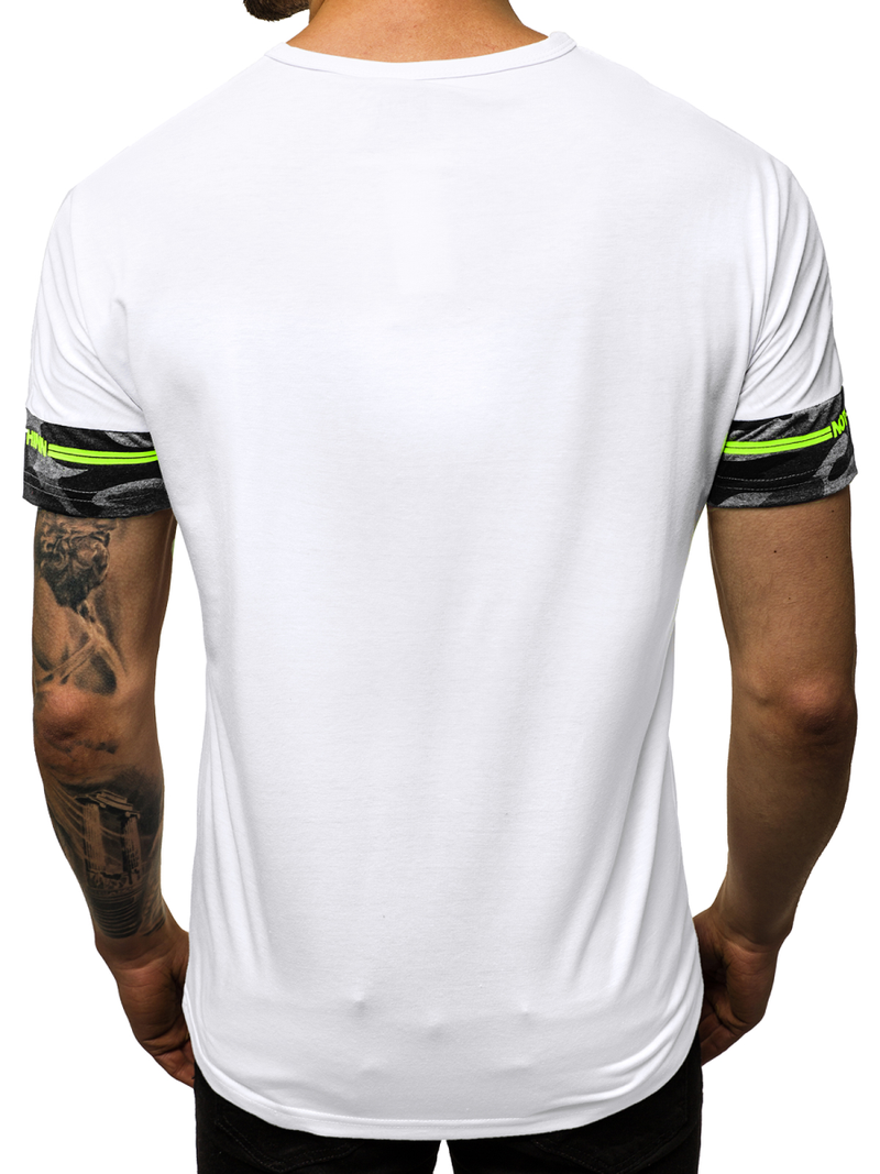 Vīriešu T-krekls balts OZONEE JS/SS10976