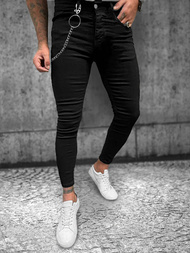 Vīriešu džinsi melni OZONEE O/241SP