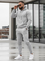 Vīriešu treniņtērps pelēks OZONEE JS/68C10381/2Z