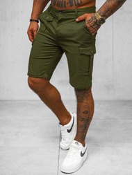 Vīriešu chino šorti zaļas OZONEE NB/MP0188MV