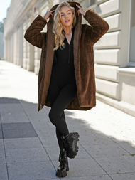 Sieviešu garā ziemas jaka šokolāde OZONEE JS/5M3352/158