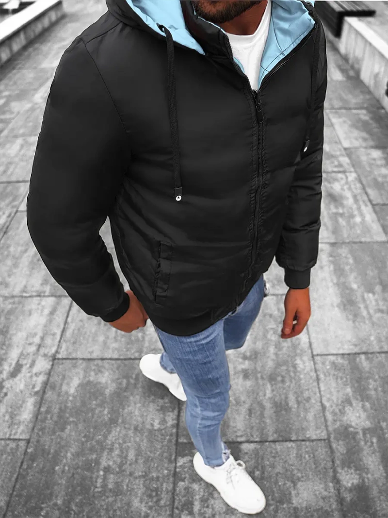 Vīriešu divpusēja virsjaka debesu-zila/tumši-zila OZONEE JS/M760/105