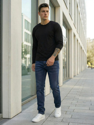 Vīriešu džinsi zili OZONEE DO/4048/2Z