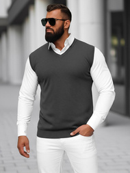 Vīriešu svīteris grafīta OZONEE NB/MM6005/3Z