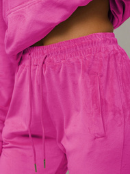 Sieviešu velūra treniņtērpa komplekts tumši-sārts OZONEE O/8C1175/19Z