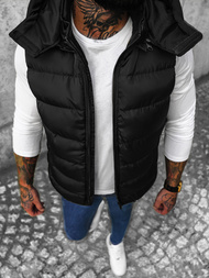 Vīriešu veste melna OZONEE N/7129