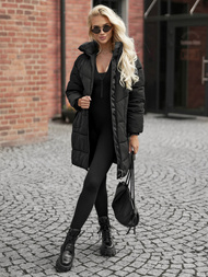 Sieviešu ziemas jaka melna OZONEE JS/16M9302/392Z