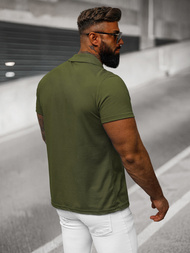 Vīriešu polo krekls zaļs OZONEE JS/8T80/29Z