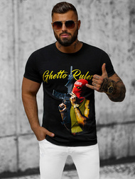 Vīriešu T-krekls Melns OZONEE O/T129/3