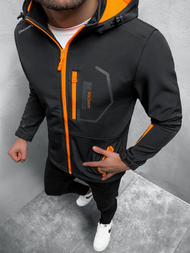 Vīriešu softshell virsjaka melna OZONEE JS/HH024/1B