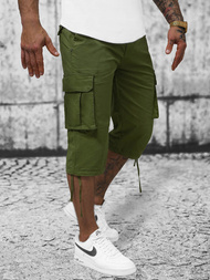 Vīriešu chino šorti 3/4 zaļi OZONEE T/XX160082/3