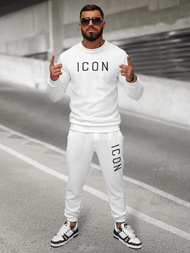 Vīriešu sporta bikses baltas OZONEE O/D9125Z