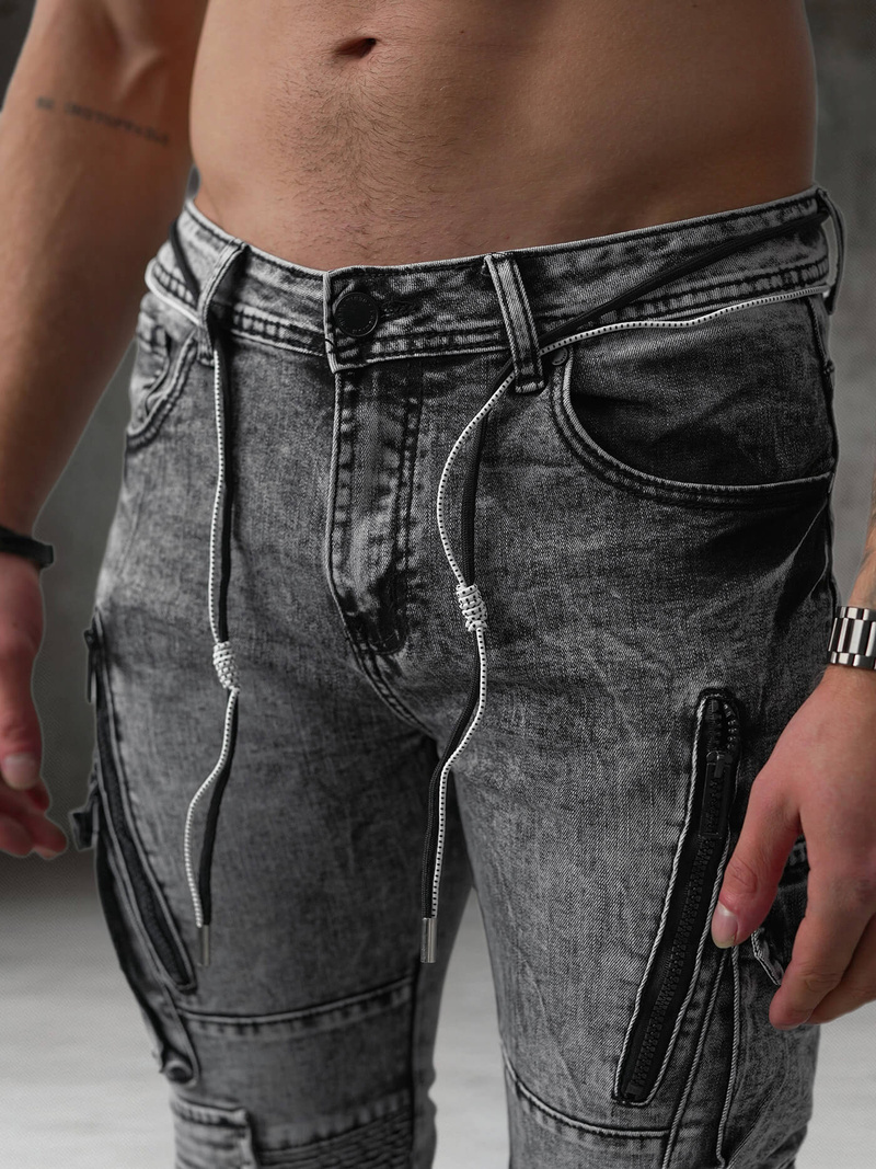 Vīriešu džinsi grafīta OZONEE O/E10017