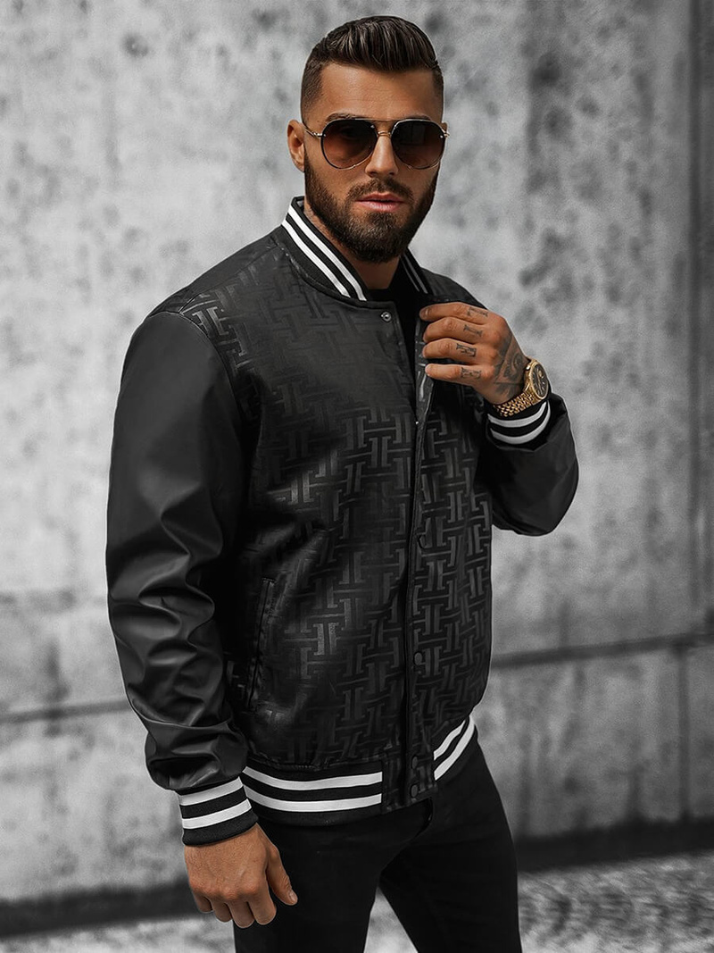 Vīriešu virsjaka debesu melna OZONEE O/3A172