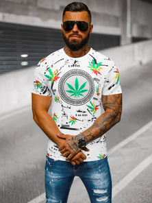 Vīriešu T-krekls Balts OZONEE O/T131/1