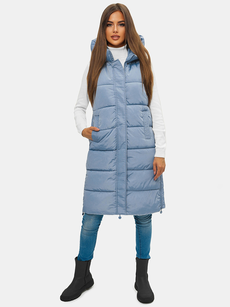 Sieviešu veste gaiši debesu zila OZONEE O/H909/101