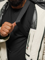 Vīriešu ziemas jaka smilšu OZONEE JS/5M791/62