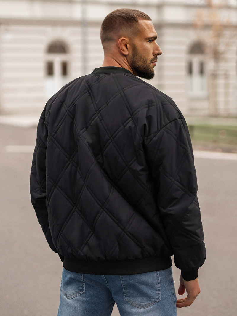 Vīriešu pārejas virsjaka melna OZONEE JS/84M3020/392Z