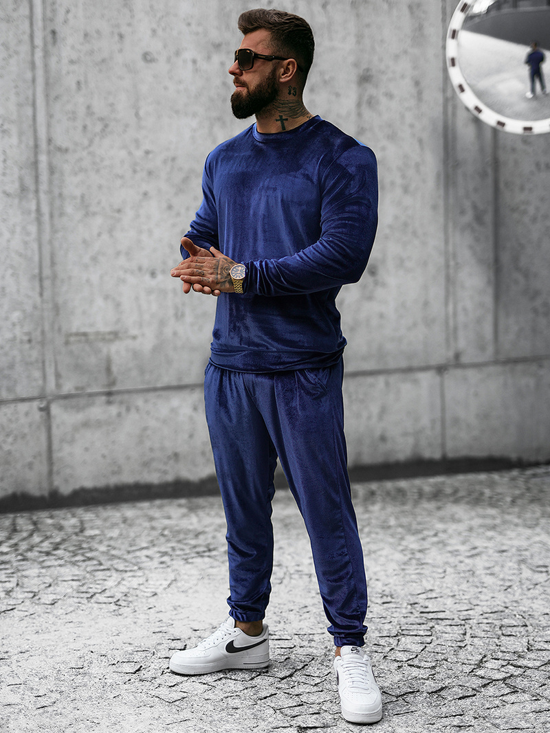 Vīriešu treniņtērps tumši zils OZONEE O/D7516