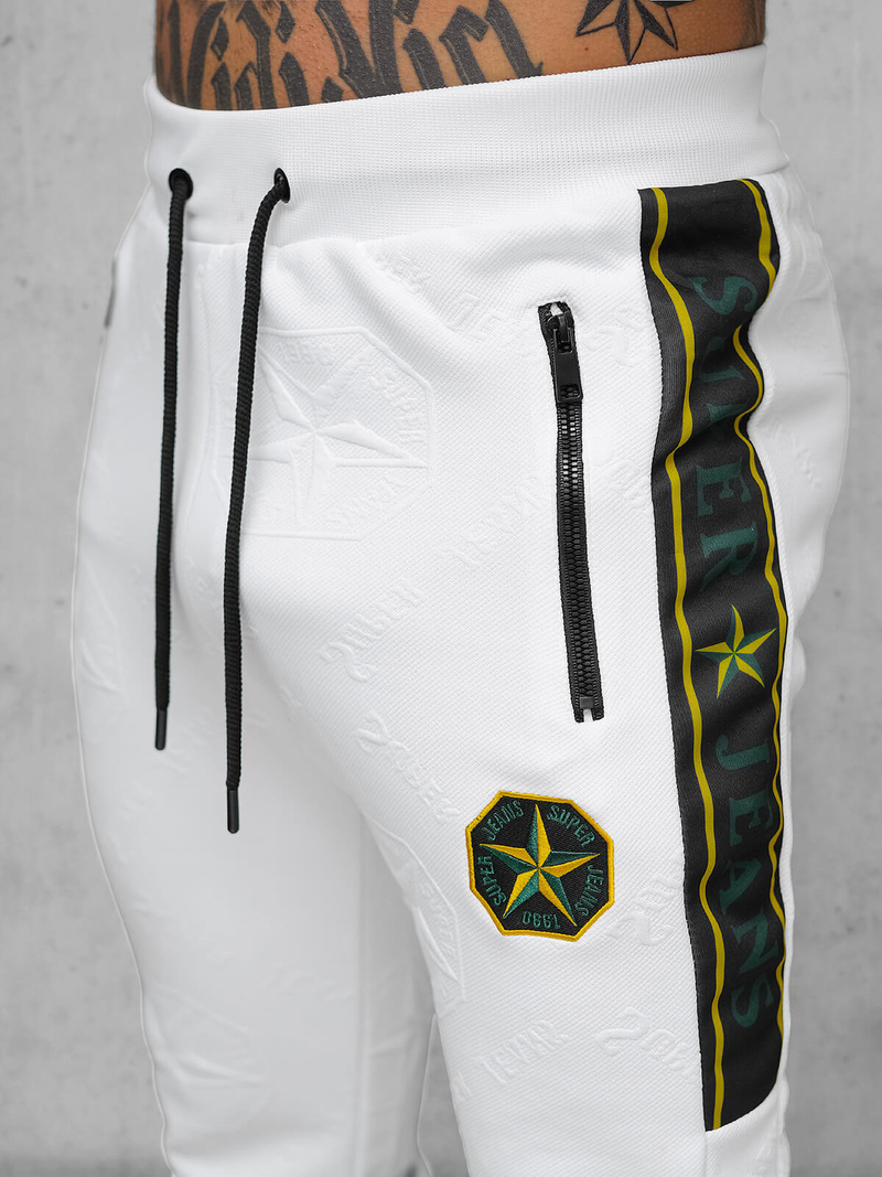 Vīriešu treniņtērps Balts OZONEE O/FF3562AB