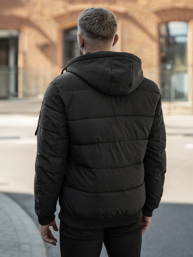 Vīriešu parka melna OZONEE JS/31M5031/392Z