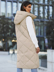 Sieviešu veste smilšu OZONEE JS/5M3165/62