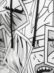 Vīriešu džemperis ar kapuci balta OZONEE JS/8B1256/1