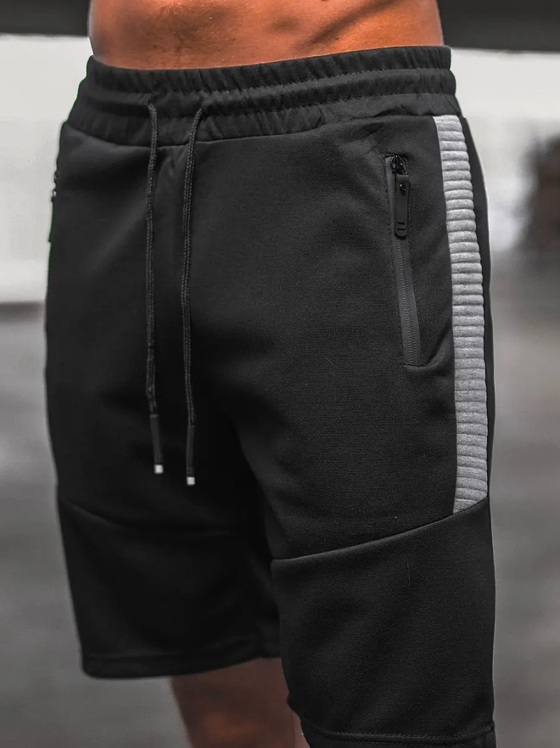 Vīriešu sporta šorti melni OZONEE O/WW20013/1