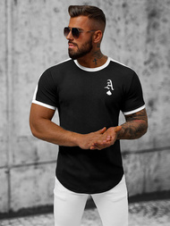 Vīriešu t-krekls melns OZONEE O/TX6413