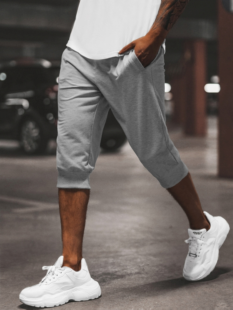 Vīriešu sporta šorti pelēki OZONEE JS/XW07/2Z