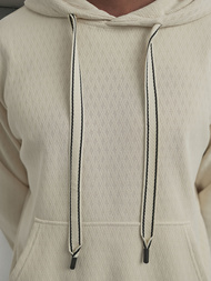 Vīriešu džemperis ar kapuci ecru OZONEE O/G3065