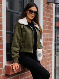 Sieviešu jaka haki OZONEE O/81326