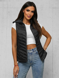 Sieviešu veste melna OZONEE JS/16M9255/392