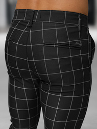  Vīriešu chino bikses melnas OZONEE DJ/5505Z