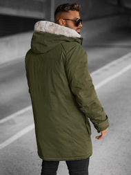 Vīriešu parka zaļa OZONEE JS/5M120/136Z