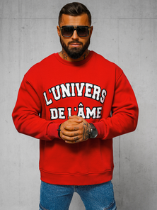 Džemperis sarkana OZONEE O/SWE23055