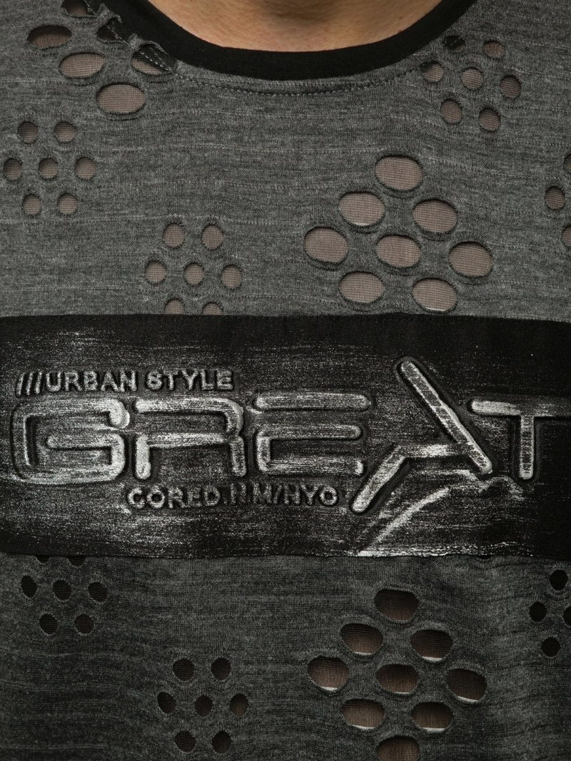 Vīriešu T-krekls melns OZONEE JS/KS2083