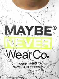 Vīriešu T-krekls balts OZONEE JS/SS10915