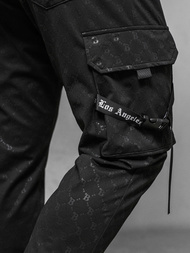 Vīriešu sporta bikses melnas OZONEE O/PS6021