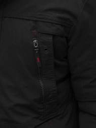 Vīriešu virsjaka melna OZONEE JS/M713/392